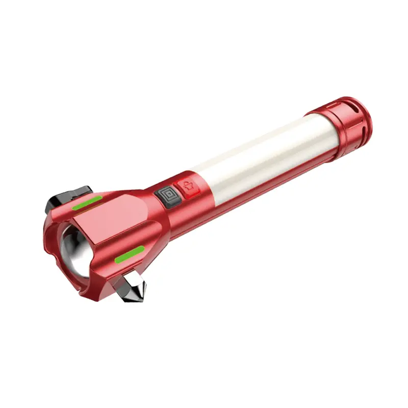 V-in-I IP45 IMPERVIUS Rechargeable Car Emergency Flashlight